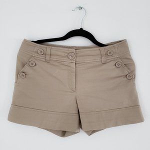 H&M Sandy Tan Short with Buttons (Size 8)